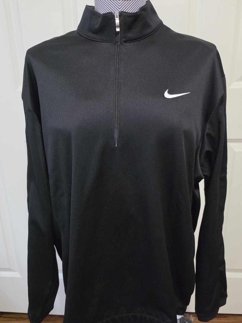 Nike Black Men's Half-Zip Performance Pullover Jacket